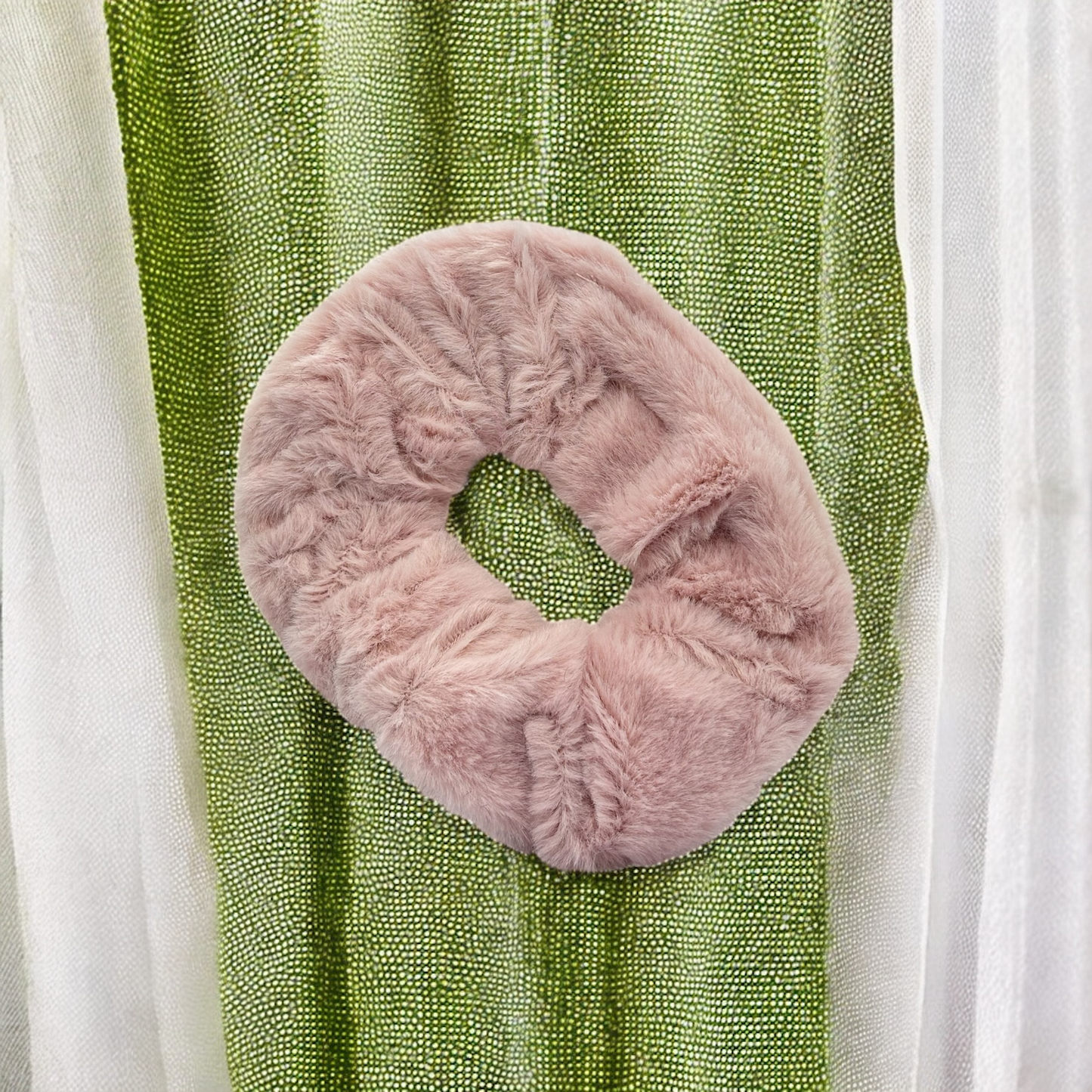 Peach Fluffy Soft Fur Hair Band