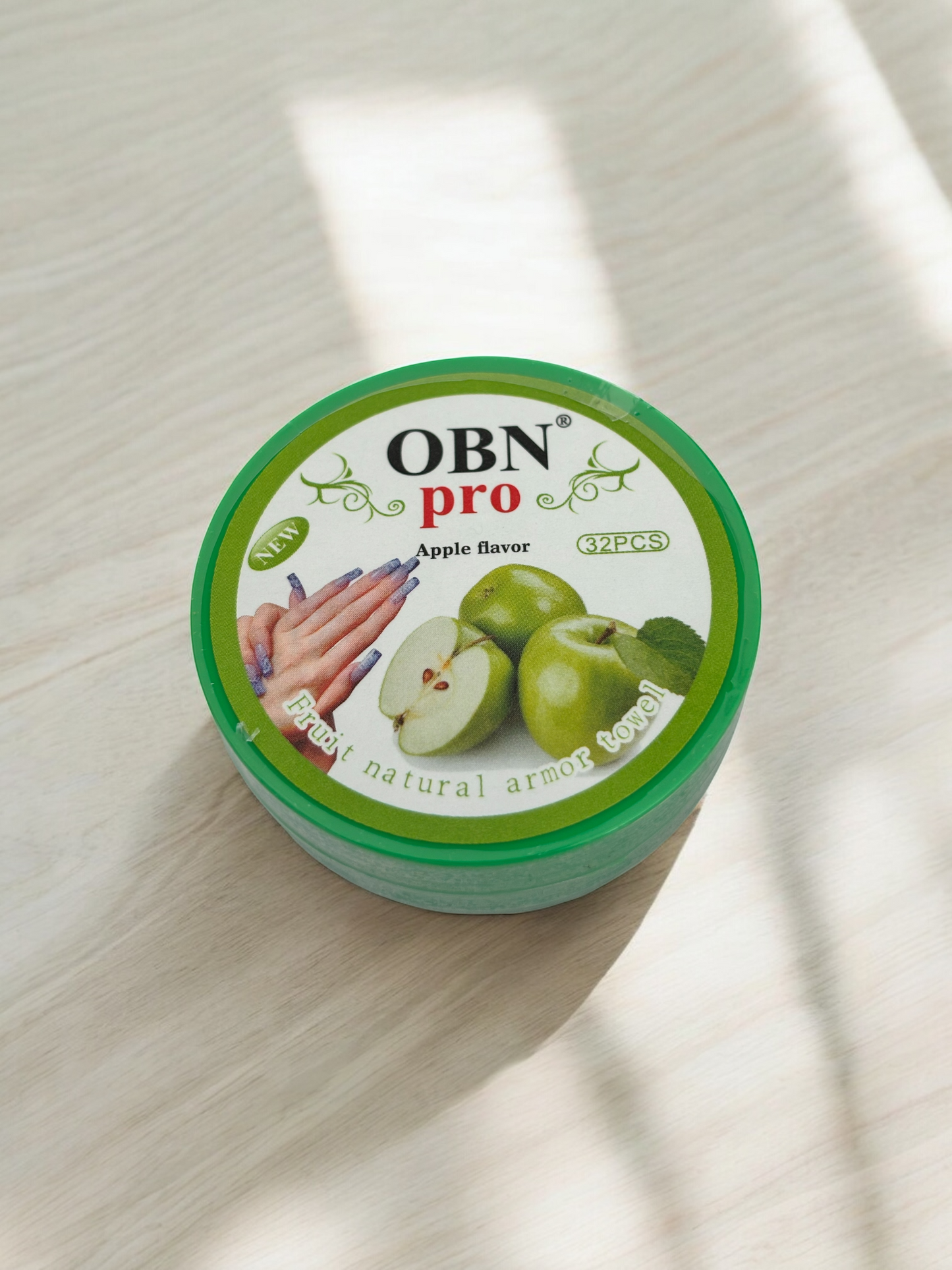 Apple Fruit Natural Nail Polish Remover Cotton Towel Wipes