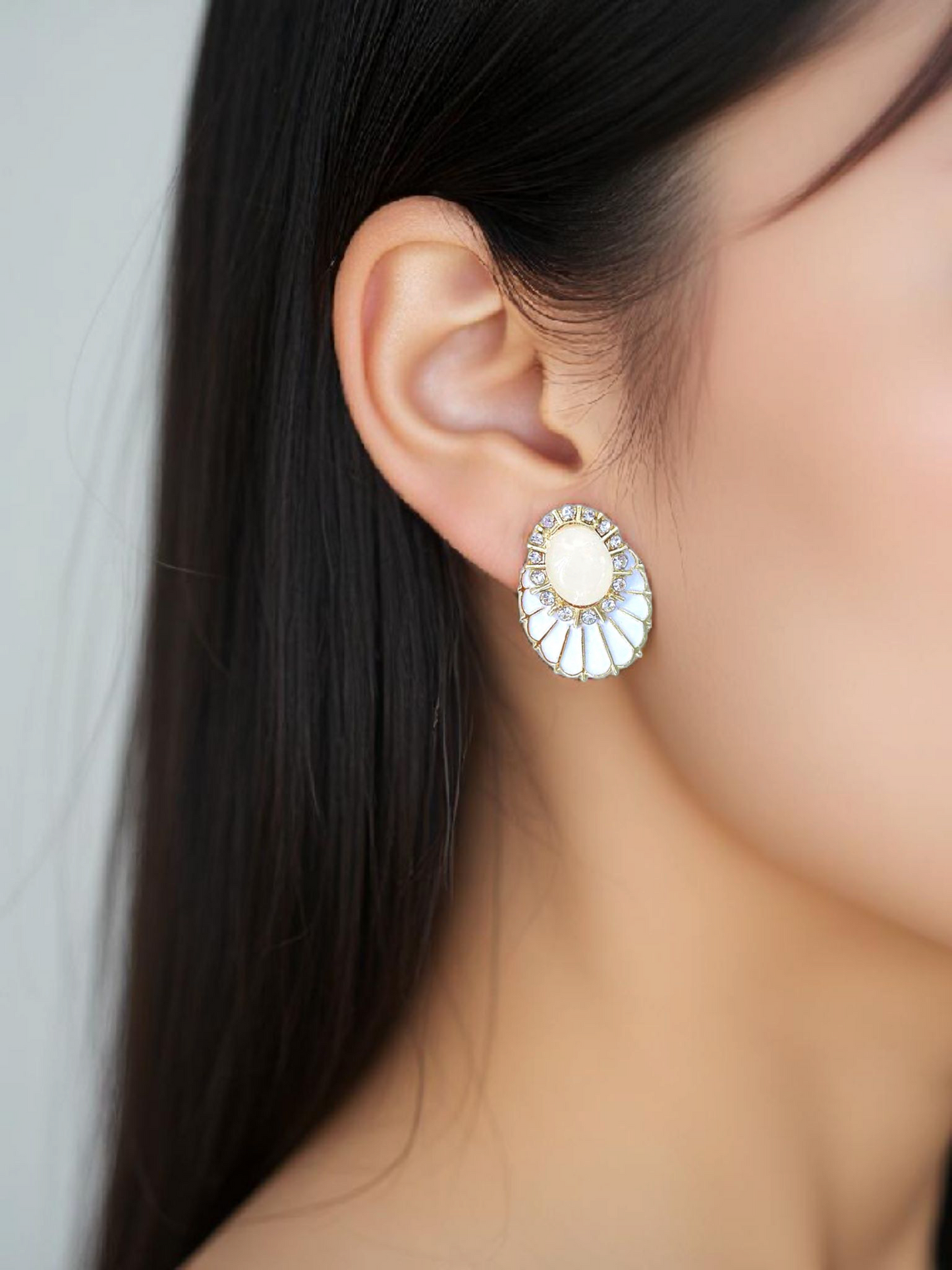 Opal Korean Earrings