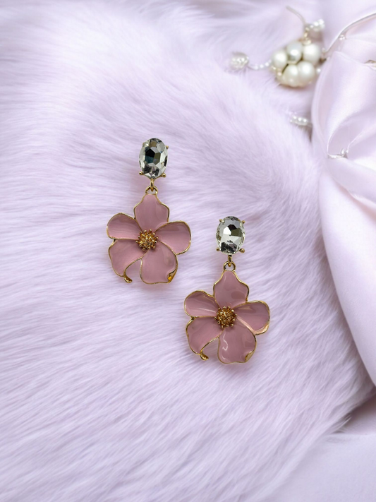 Crystal Petal Pop Earrings