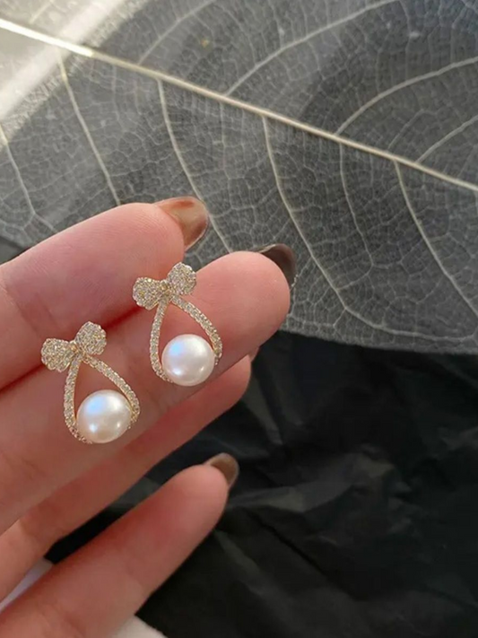 Little Bows Trendy Korean Earrings