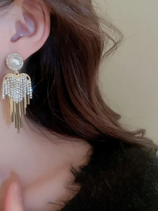 Falling In Love Statement Korean Earrings