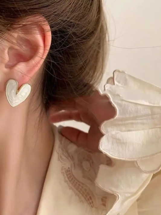 Pure Hearts Seoul Korean Statement Earrings