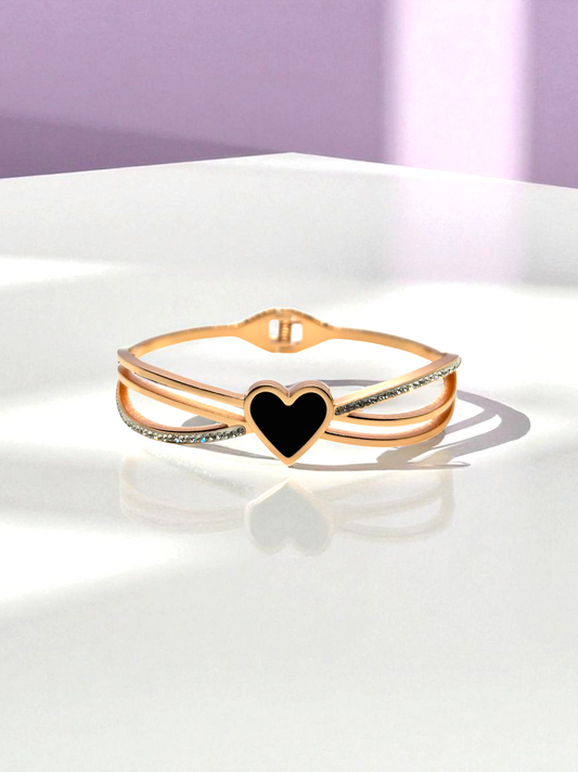 Rose Gold American Diamond Anti Tarnished Infinity Love Bracelet