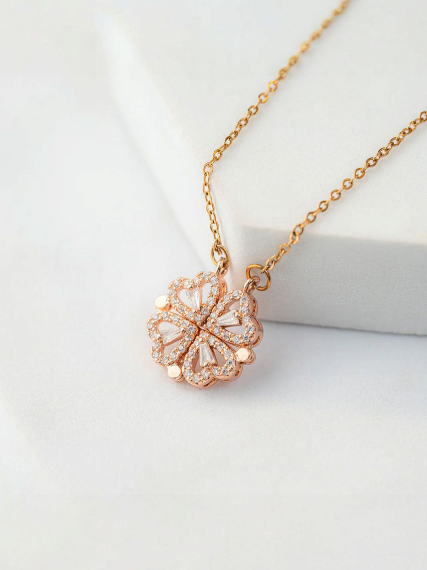 Ever Trending Four Clover Leaf Detachable Necklace