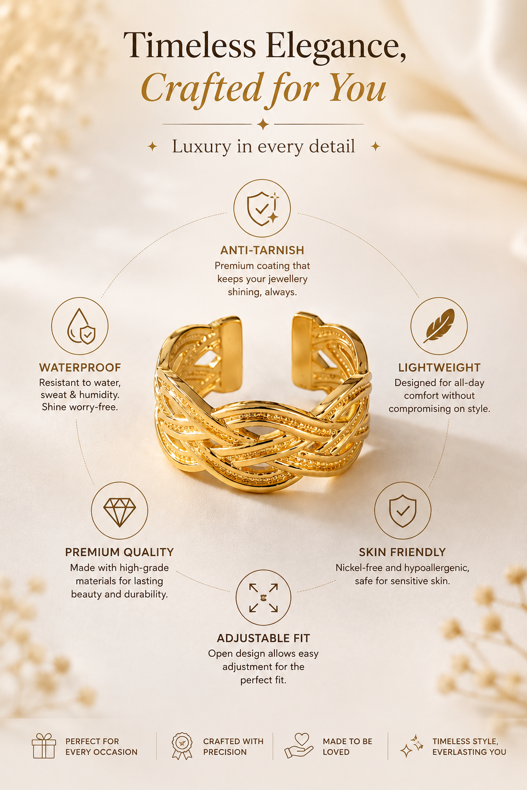 Luxe Twist Ring