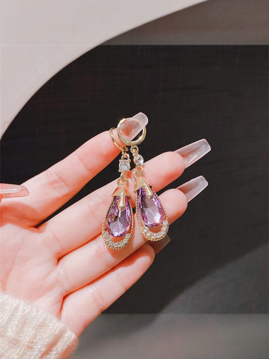 Timeless Tears Of Gaia - Korean Amethyst Crytal Teardrops
