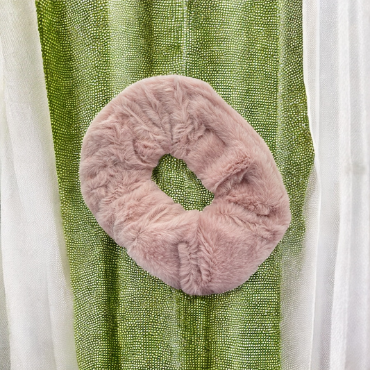 Peach Fluffy Soft Fur Hair Band
