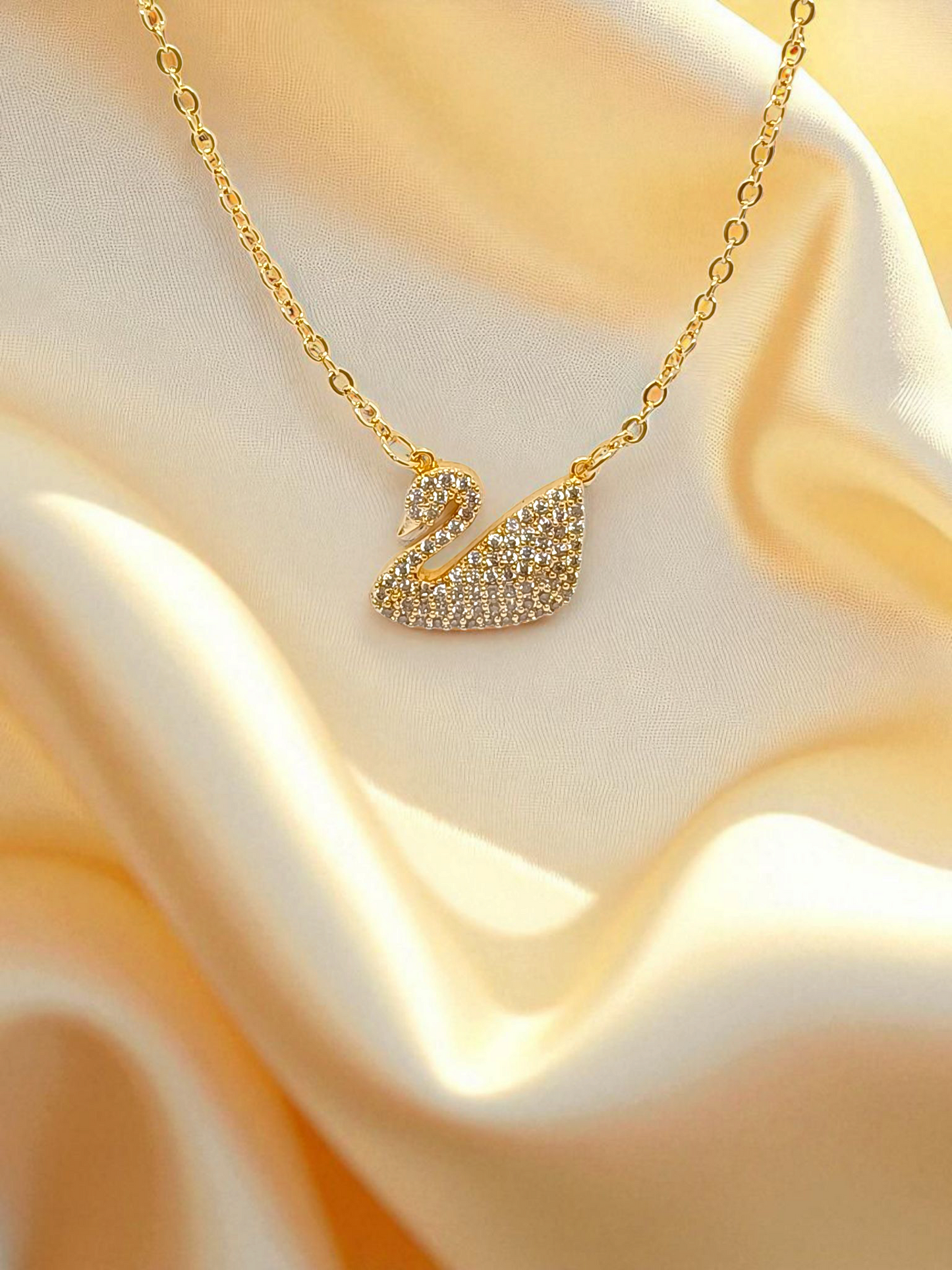 The Most Trendy Golden Swan Necklace