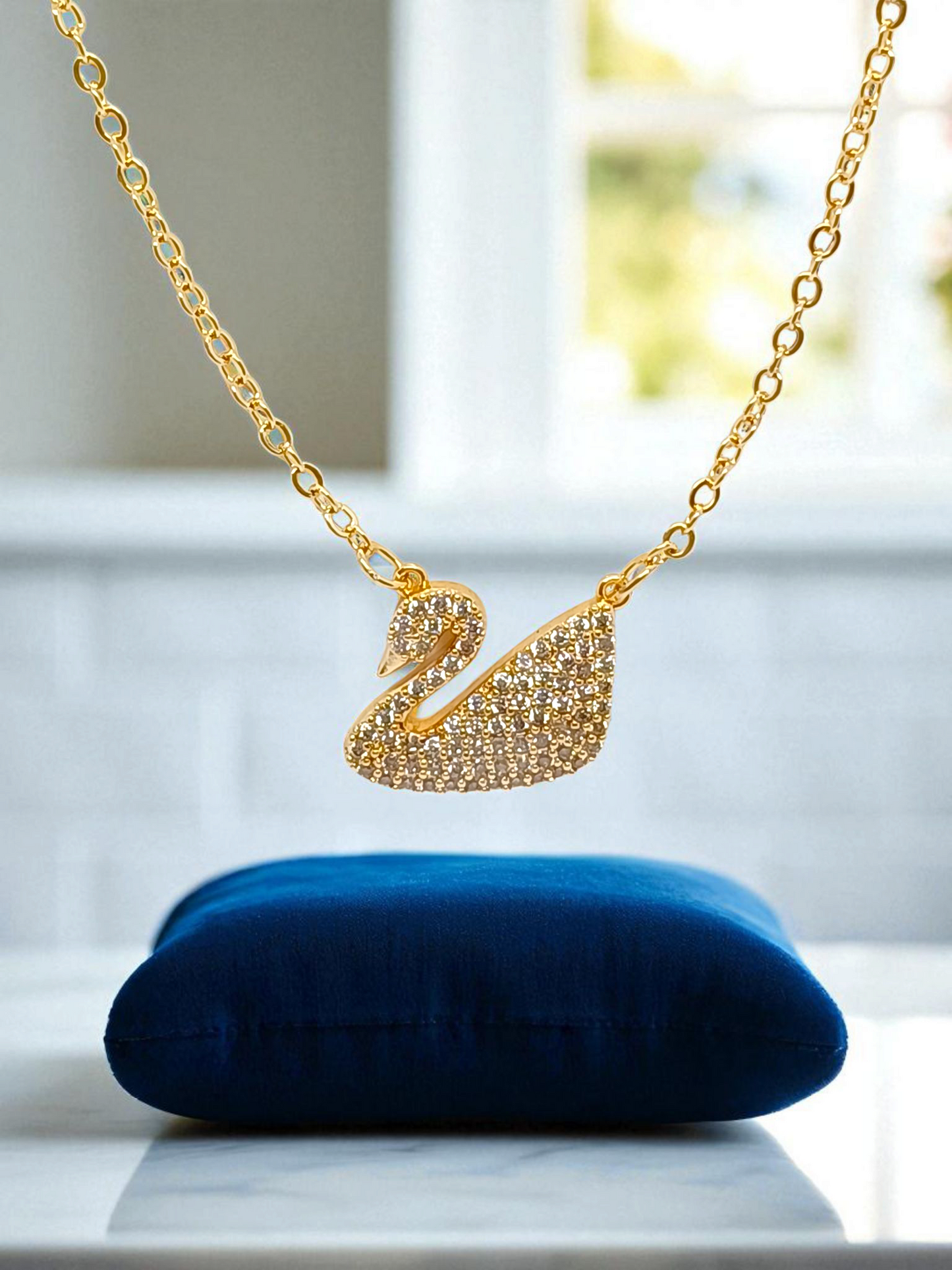 The Most Trendy Golden Swan Necklace
