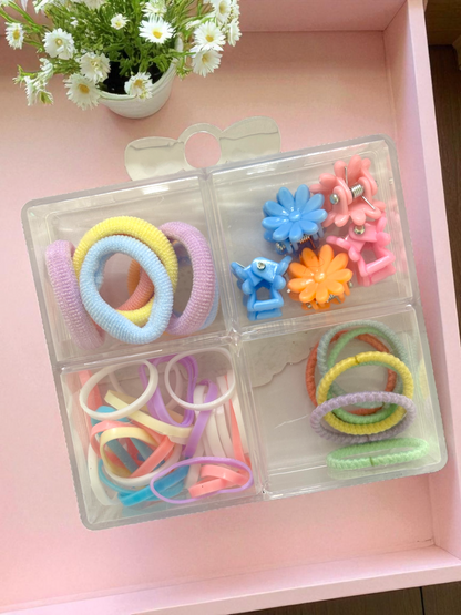 Assorted Mix Of Hair accessories For Baby - 42 Pieces In Box