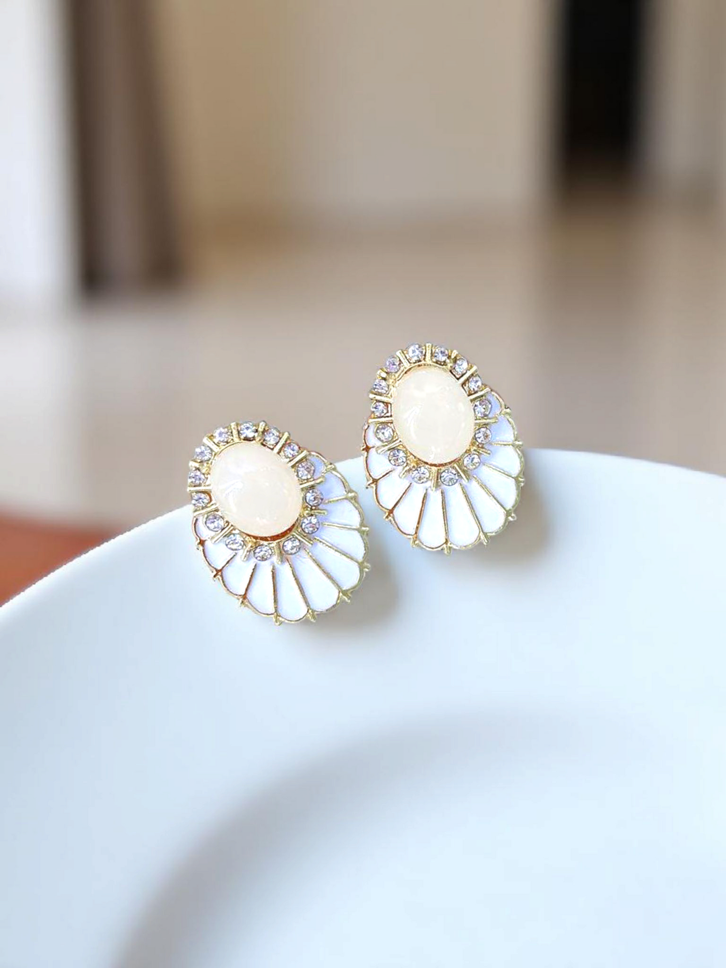 Opal Korean Earrings