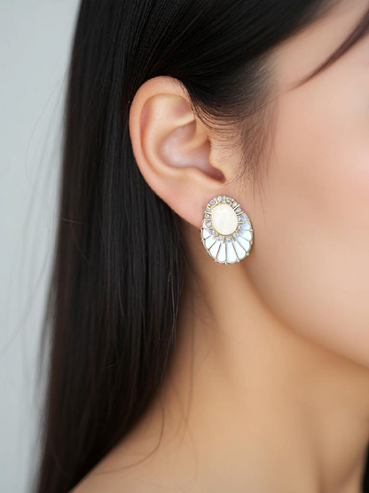 Opal Korean Earrings
