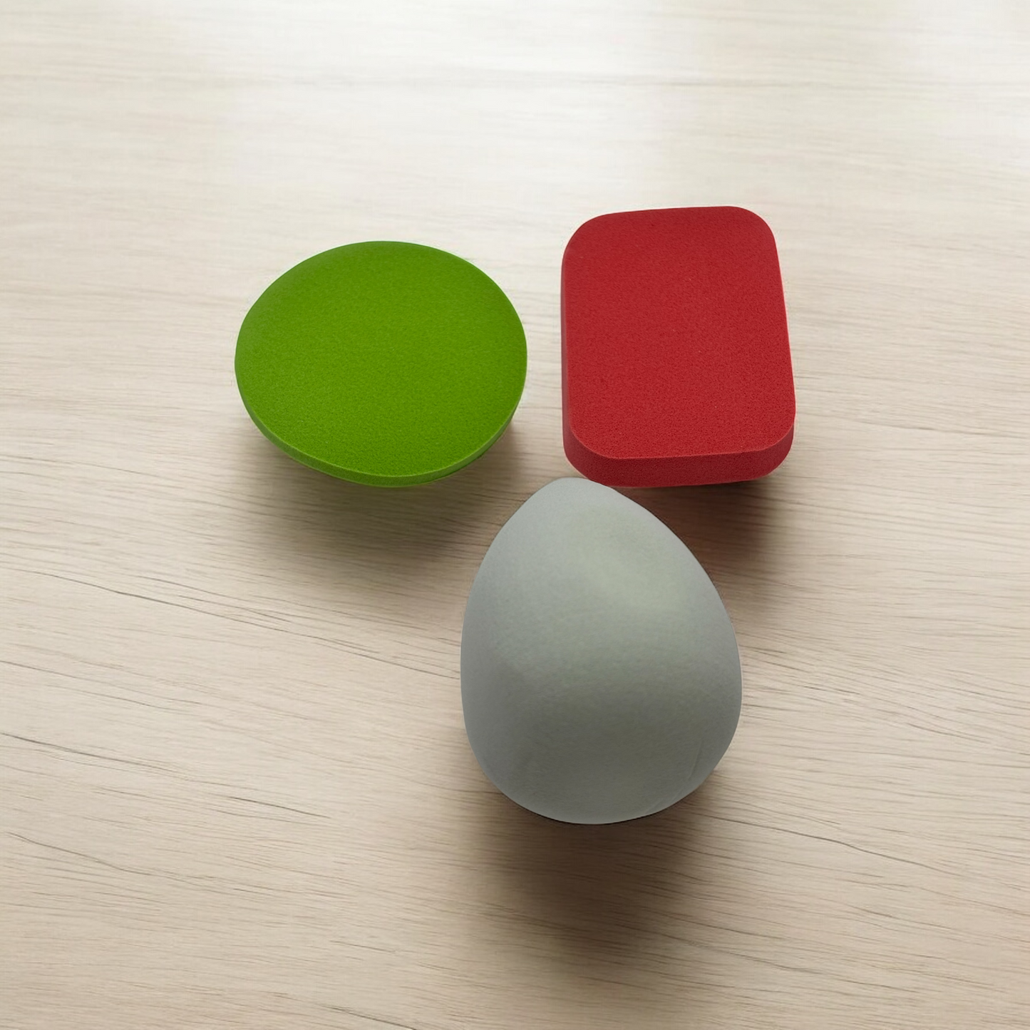 Multicolour Super-soft Makeup Sponge Powder Puffs Set Of 3
