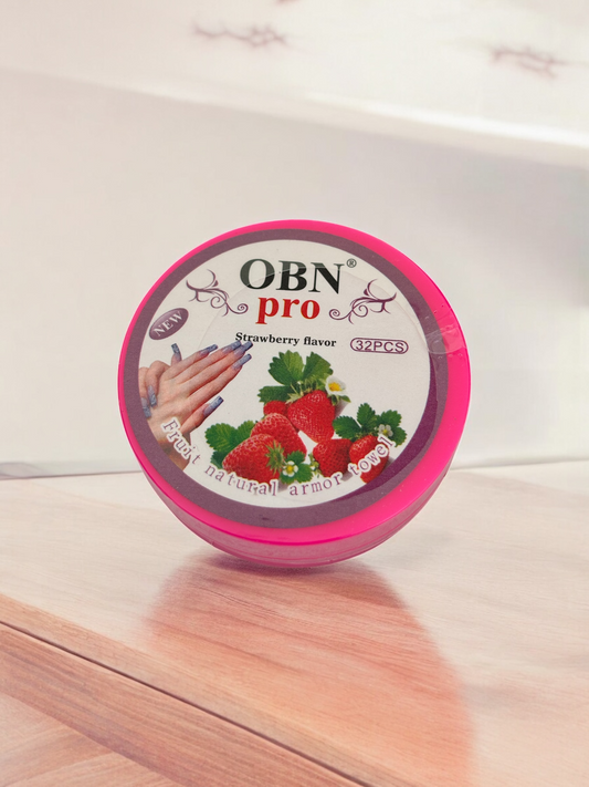 Strawberry Fruit Natural Nail Polish Remover Cotton Towel Wipes