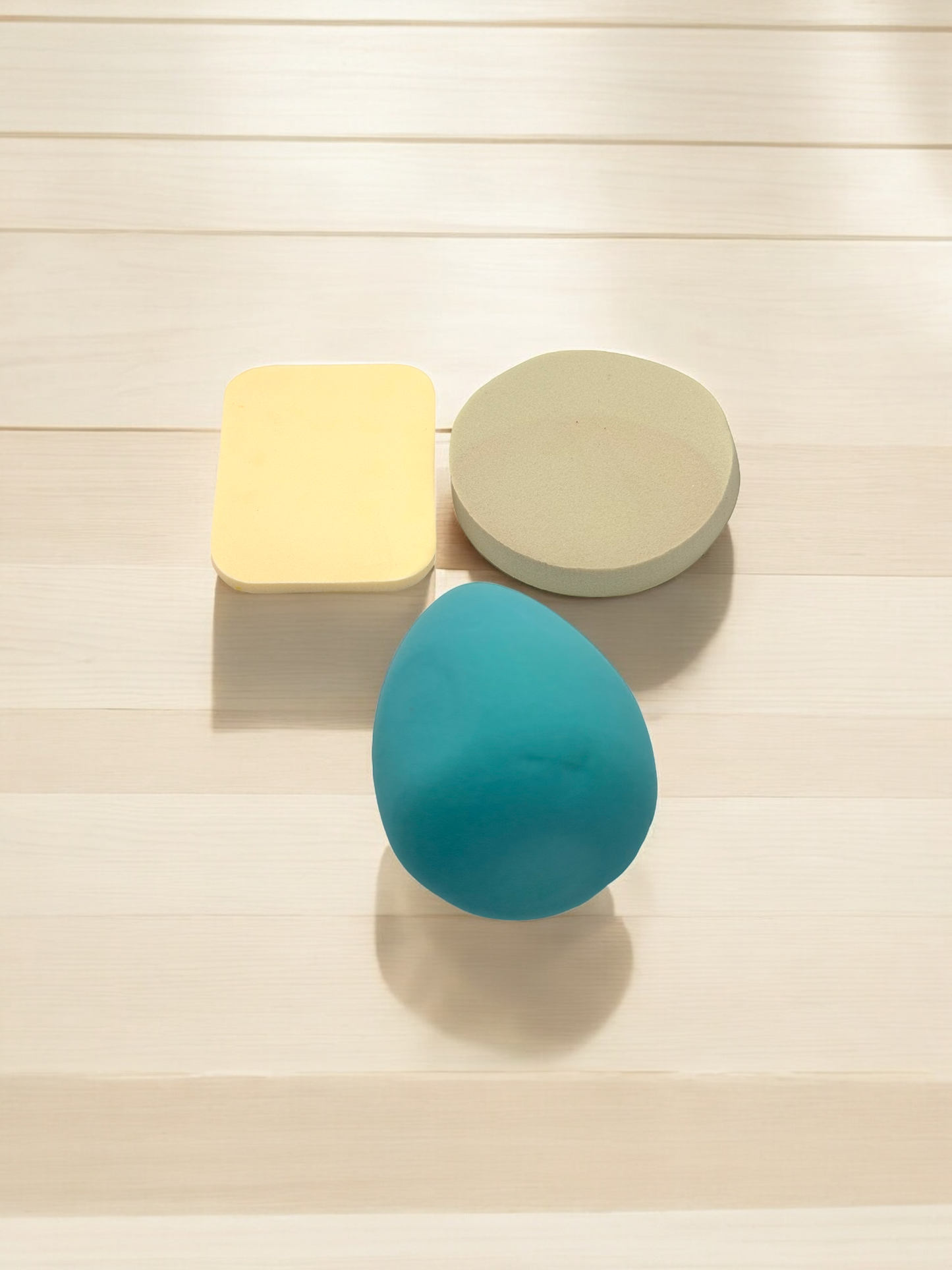 Multicolour Super-soft Makeup Sponge Powder Puffs Set Of 3
