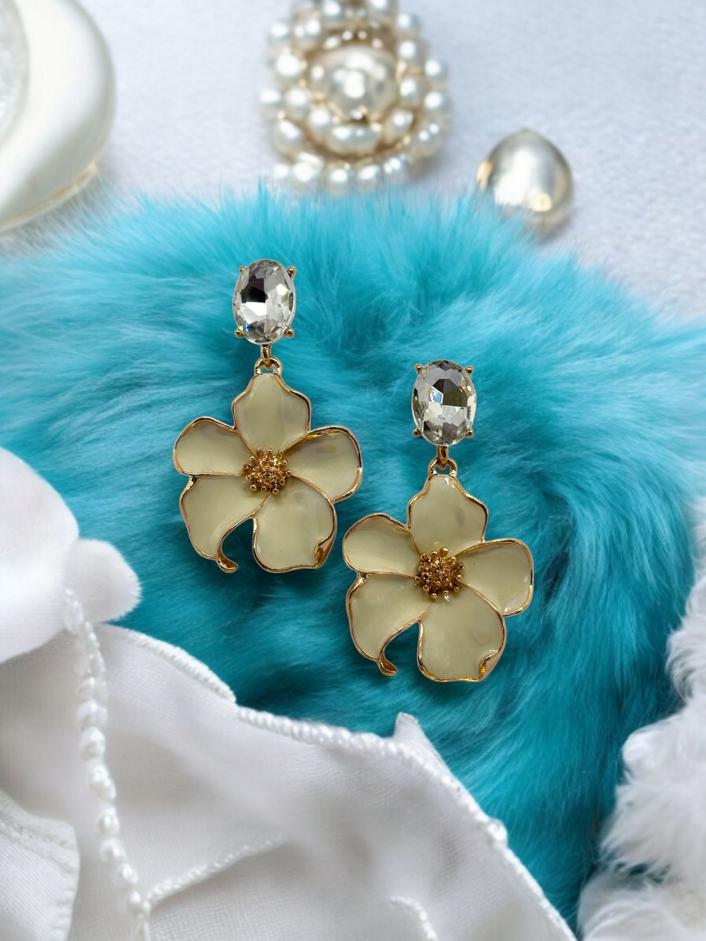Crystal Petal Pop Earrings