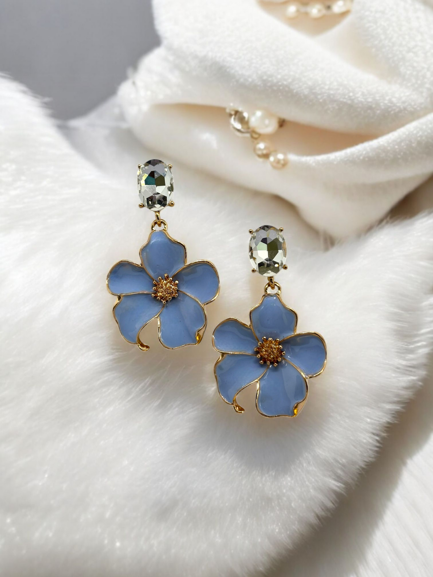 Crystal Petal Pop Earrings