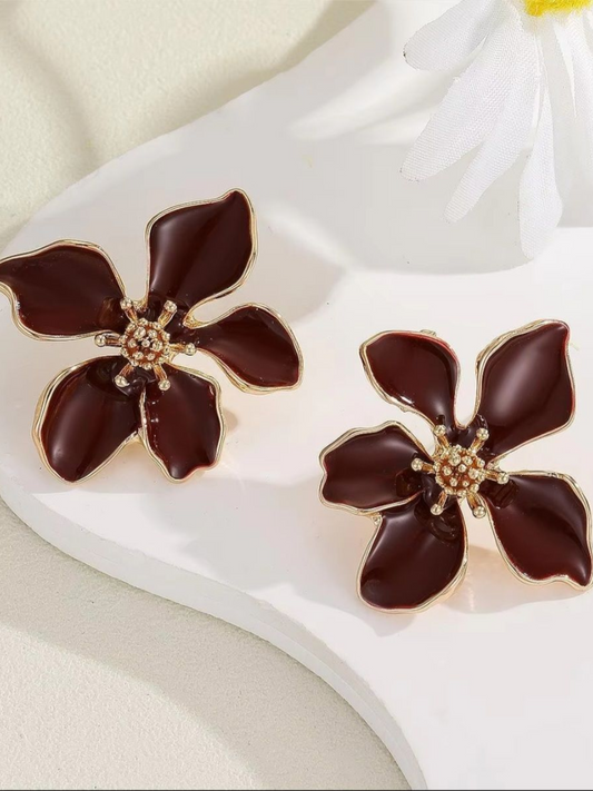 Montana Cocoa Korean Earrings