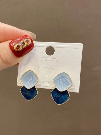 Monday  Blues Korean Statement Earrings