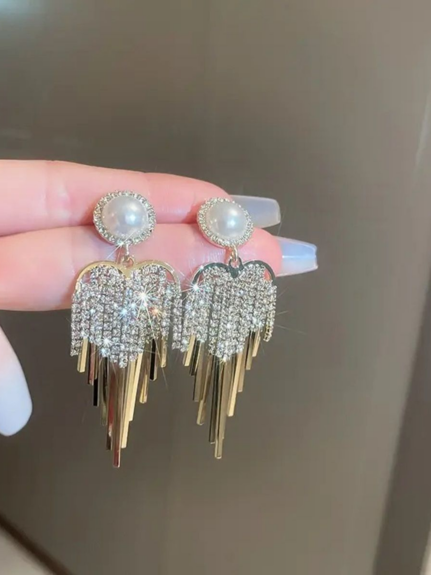 Falling In Love Statement Korean Earrings