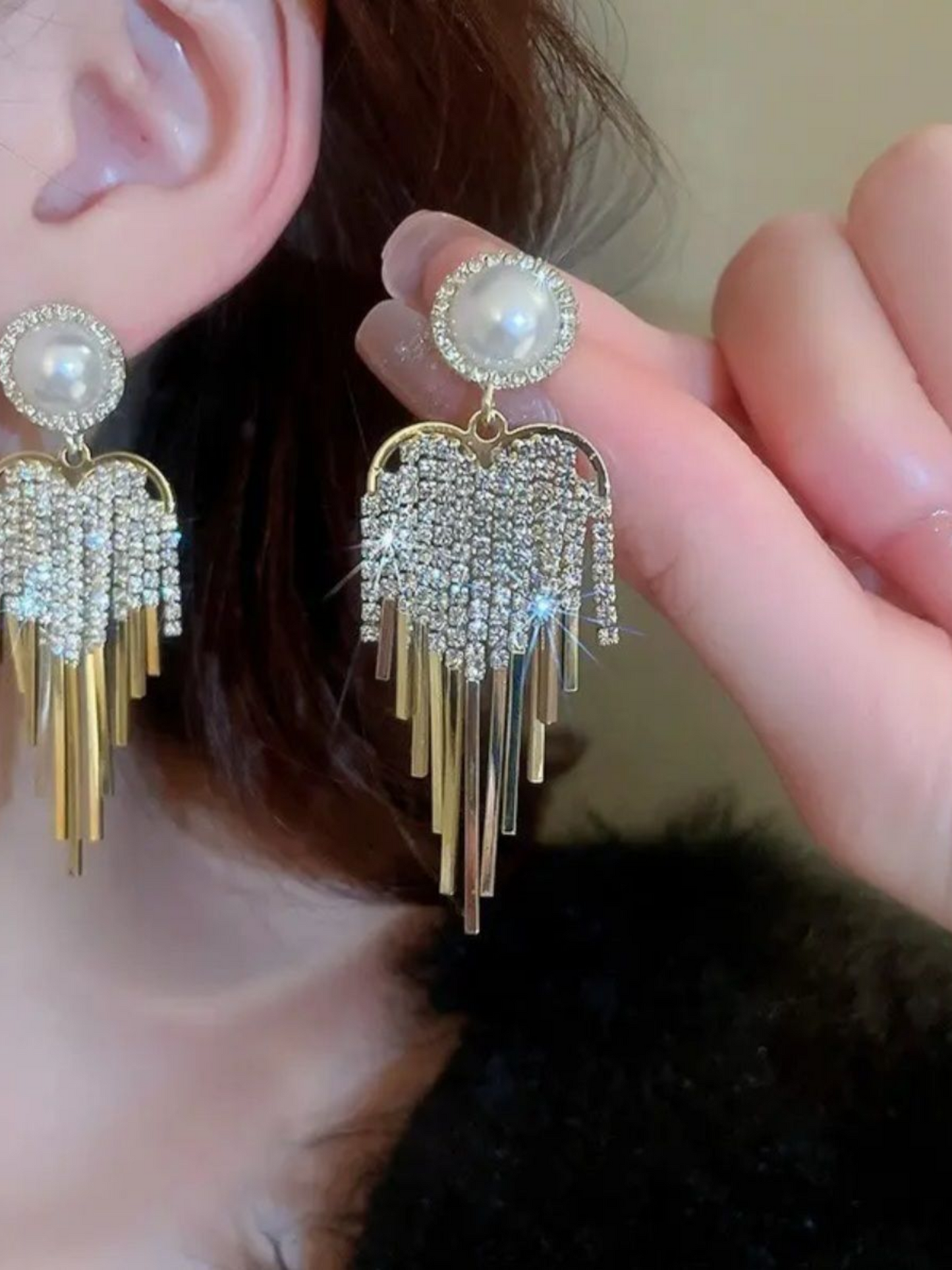 Falling In Love Statement Korean Earrings