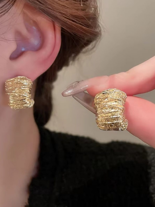 Golden Cripples Korean Earrings