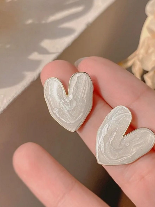 Pure Hearts Seoul Korean Statement Earrings
