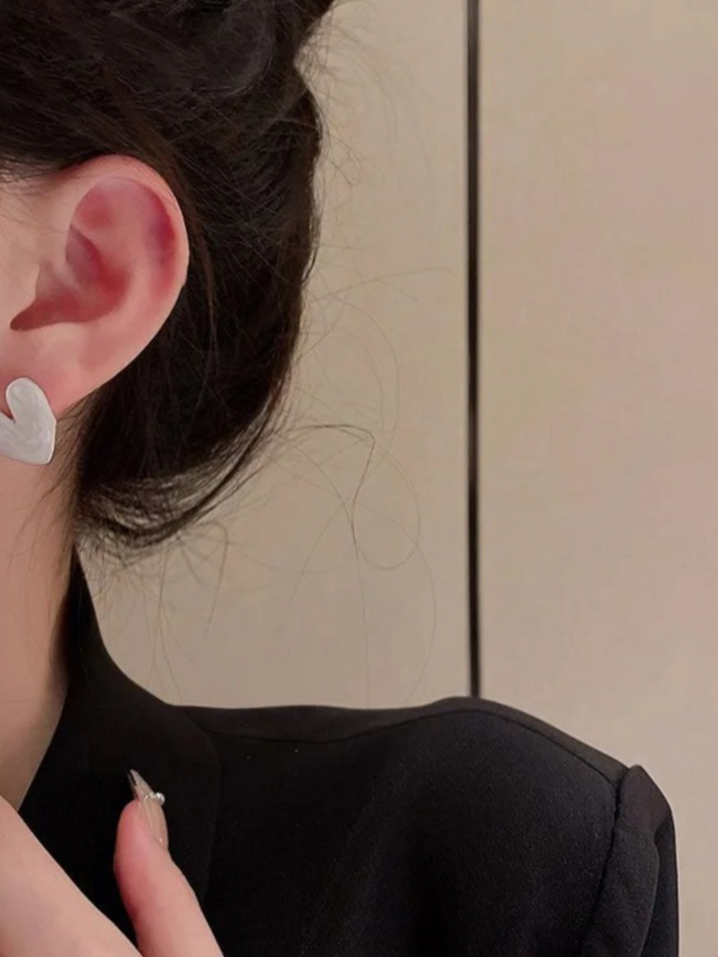 Pure Hearts Seoul Korean Statement Earrings
