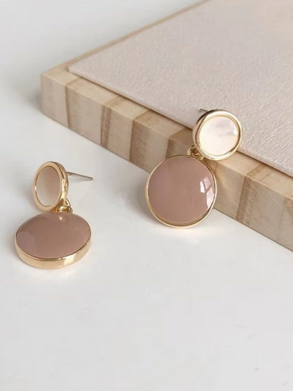 Blush Honey Drops Korean Statement Earrings