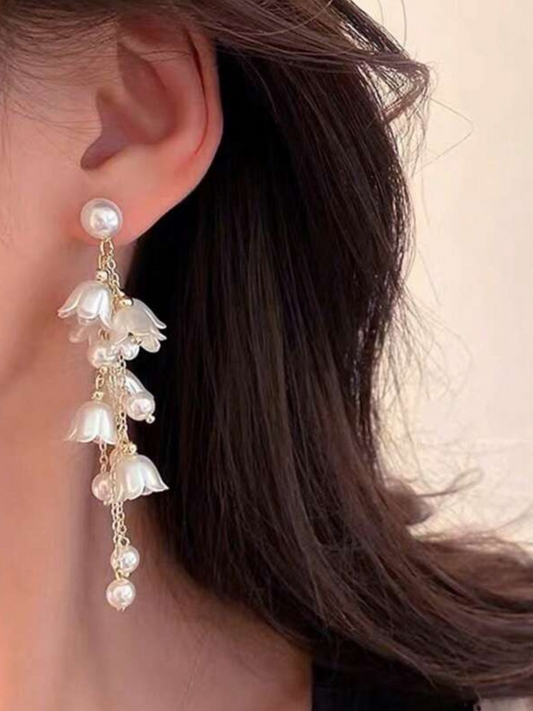 Lilly Cascade Moony Korean Earrings