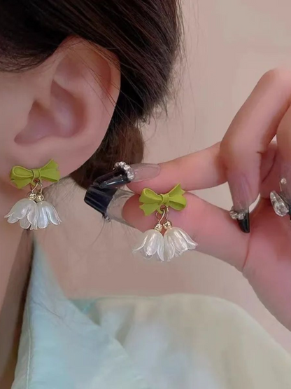 Lilly Bows Korean Earrings