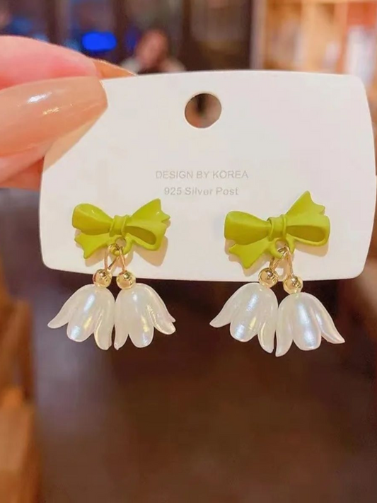 Lilly Bows Korean Earrings