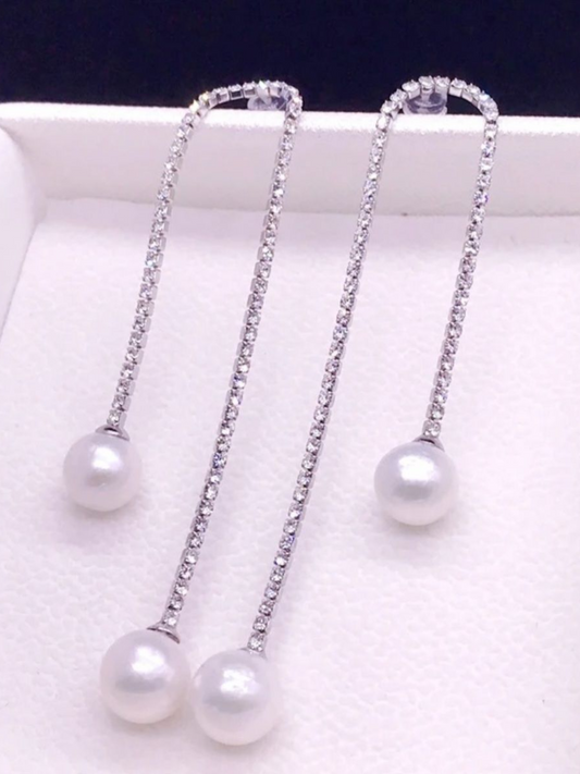 Pearl Tassels Korean Dangles