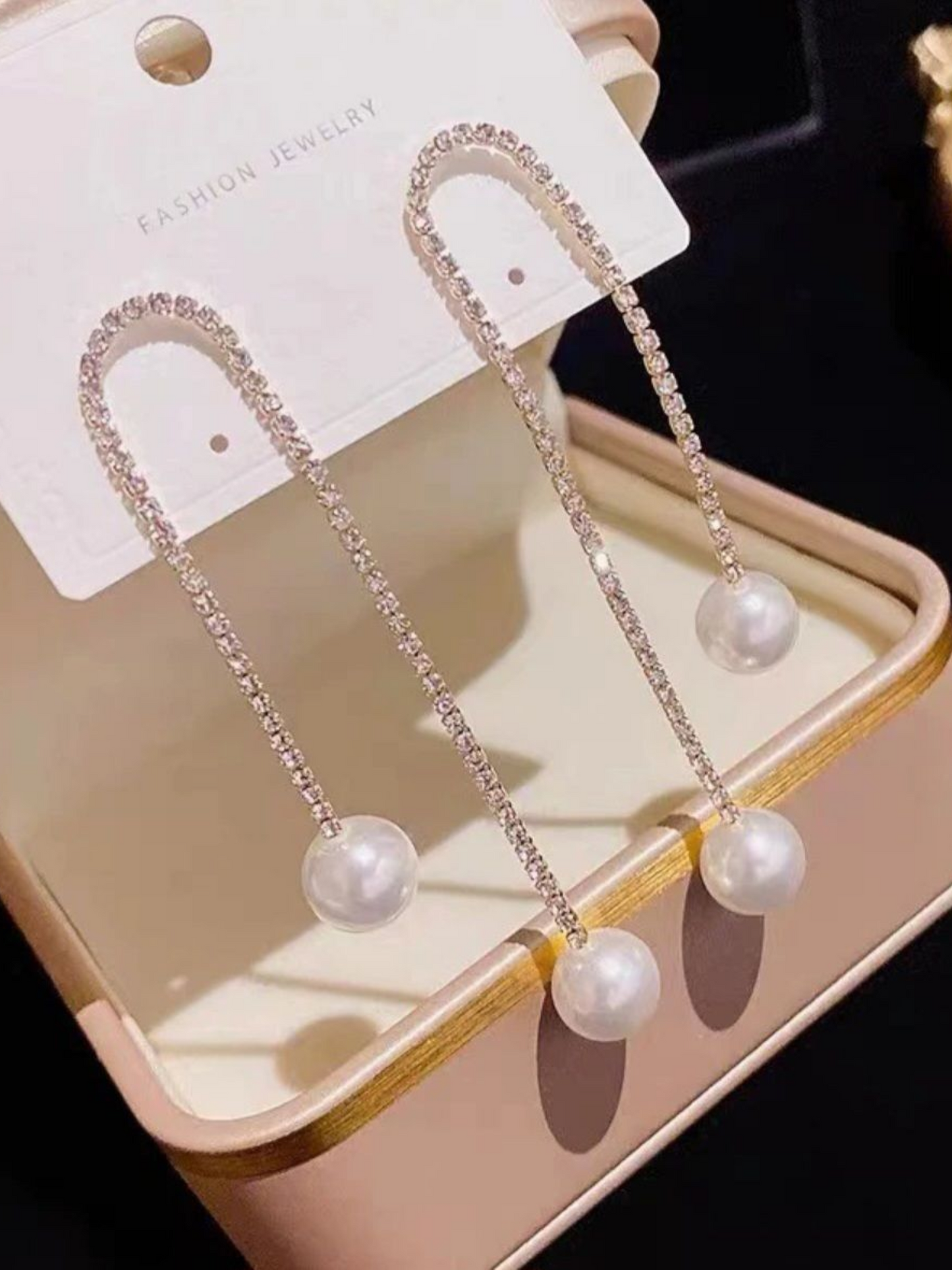 Pearl Tassels Korean Dangles
