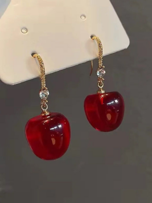 Cherry Plums Korean Earrings