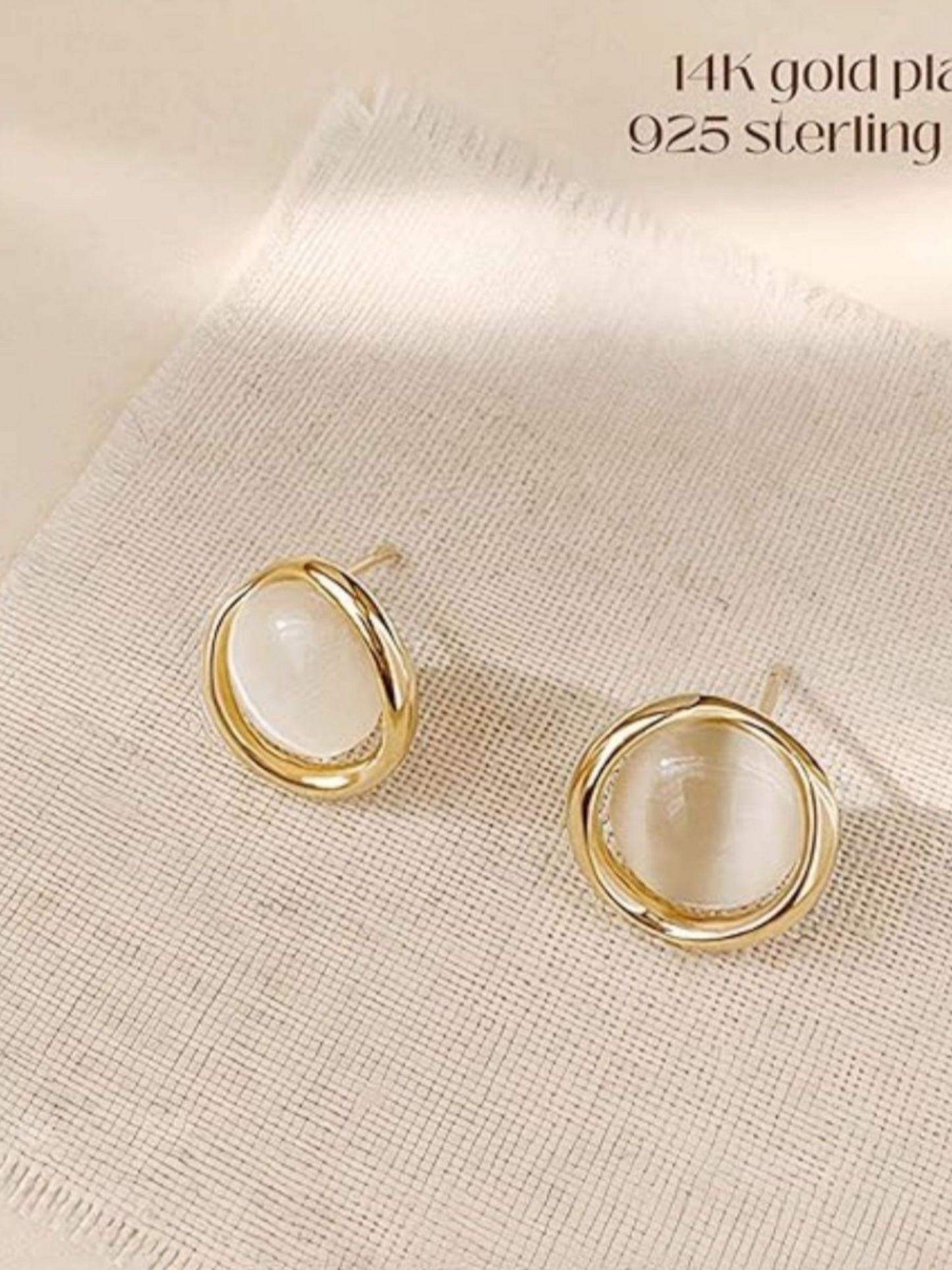 Cute And Simple Korean Statement Studs