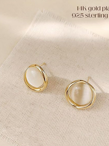 Cute And Simple Korean Statement Studs
