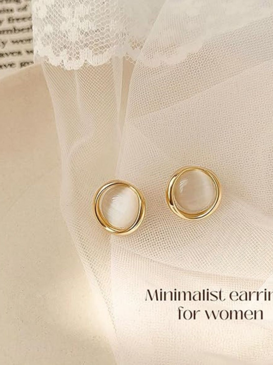 Cute And Simple Korean Statement Studs