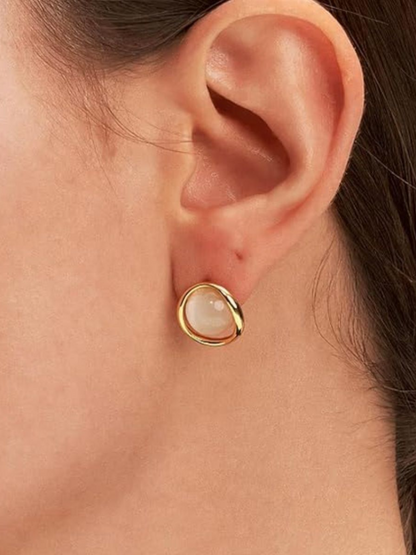 Cute And Simple Korean Statement Studs