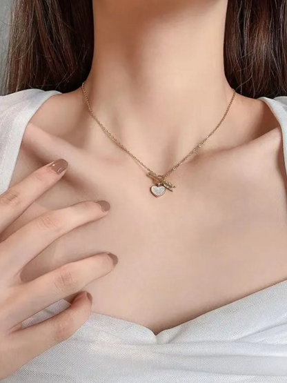 The Ultimate Love Heart Anti Tarnished Thin Golden Necklace