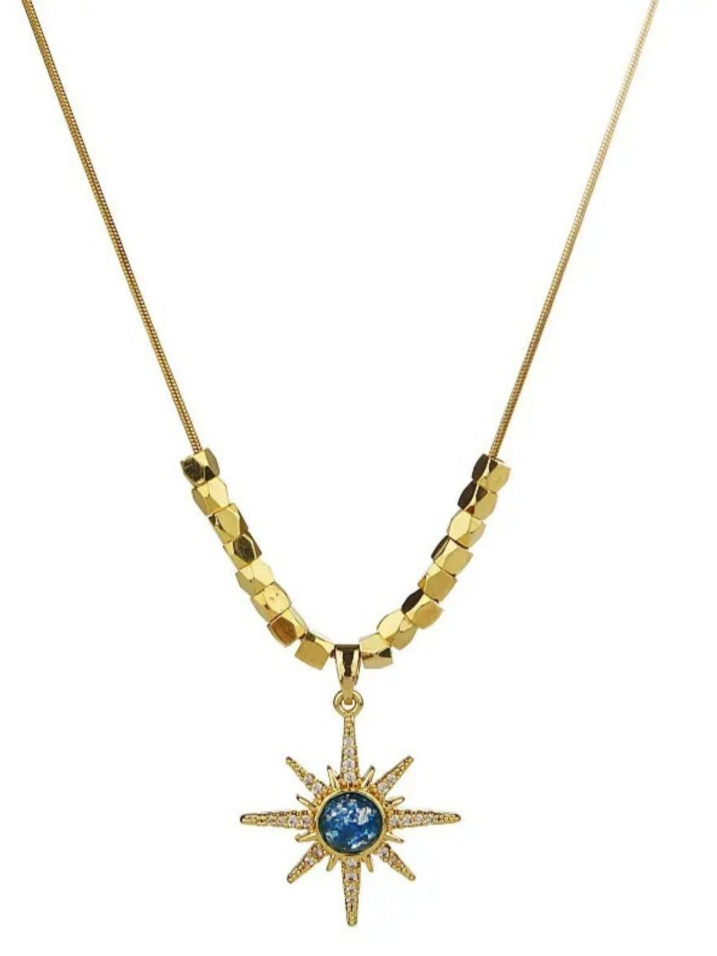 Sun Star Pendant High Quality Anti Tarnished Beautiful Necklace