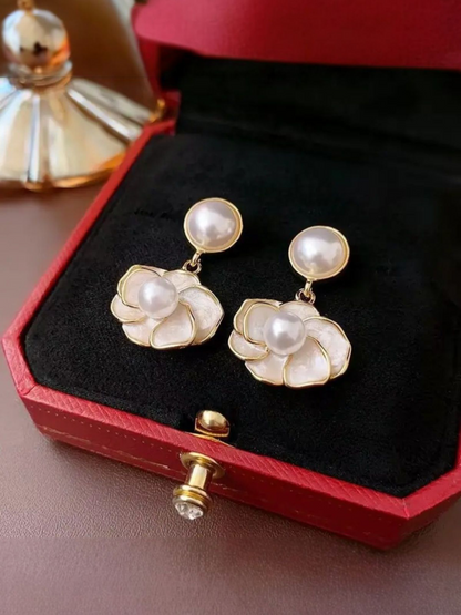Shell Pearl Korean Earrings
