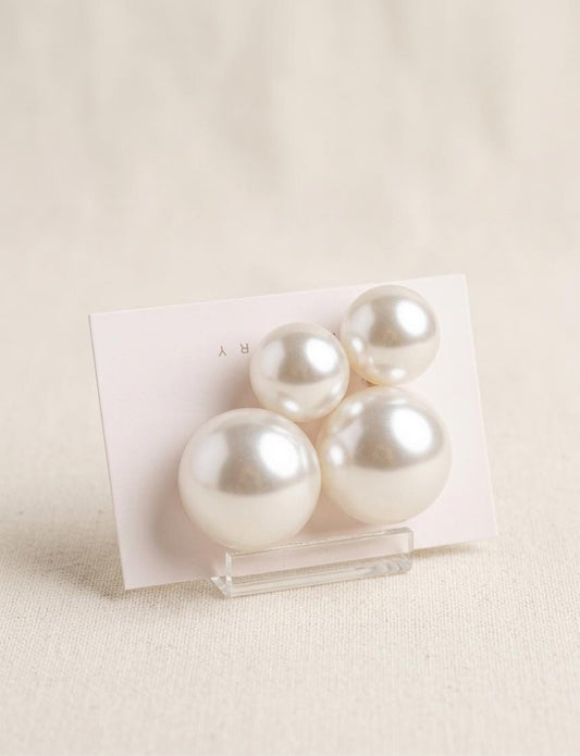 Big Pearl Korean Earrings