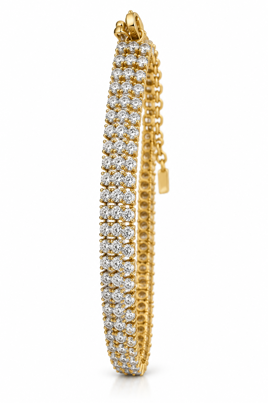 Triple-Strand Tennis Bracelet