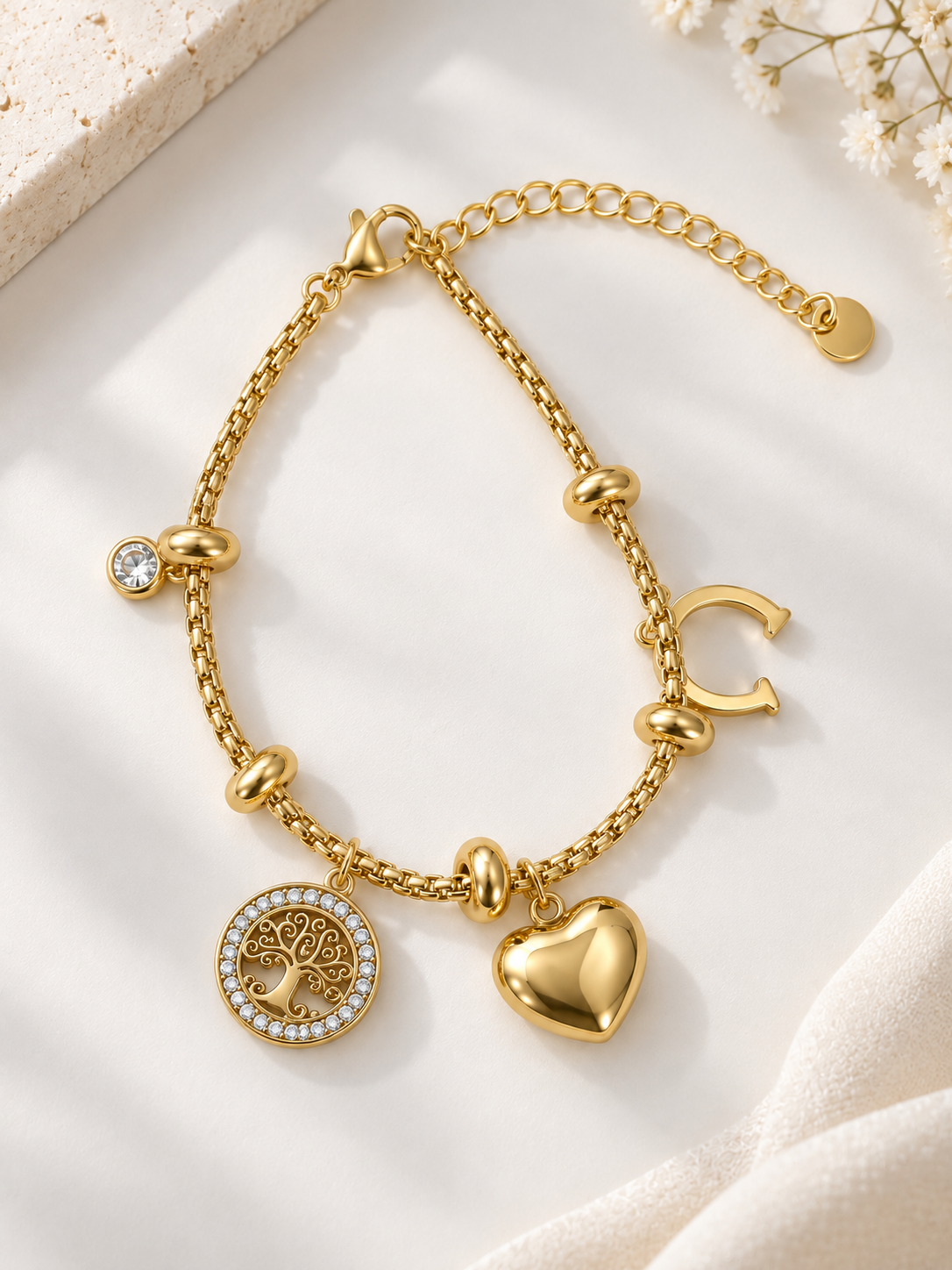 The Solstice Medallion Love & Luck Charm Bracelet