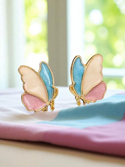 Most Trending Multi Colour Pop Pallete Butterfly Korean Studs