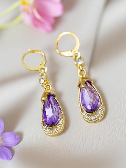 Timeless Tears Of Gaia - Korean Amethyst Crytal Teardrops