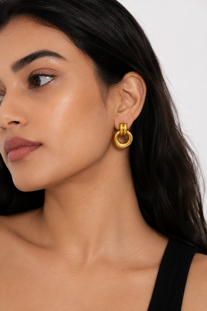Aurelia Double Halo Earrings
