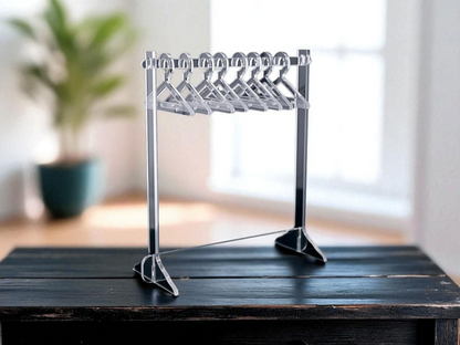 Transparent Stylish Earring Stand With Hangers For Showcase/Table Top